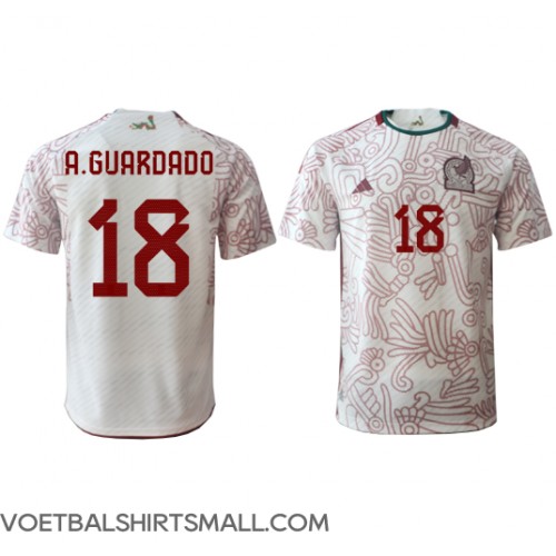 Mexico Andres Guardado #18 Voetbalkleding Uitshirt WK 2022 Korte Mouwen